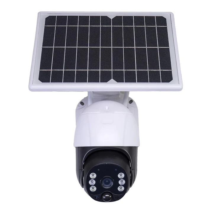 Camera de supraveghere cu Panou Solar, OEM VTS02-G-EU, PTZ, 3MP, V380 Pro, lentila dubla, viziune nocturna, IP66