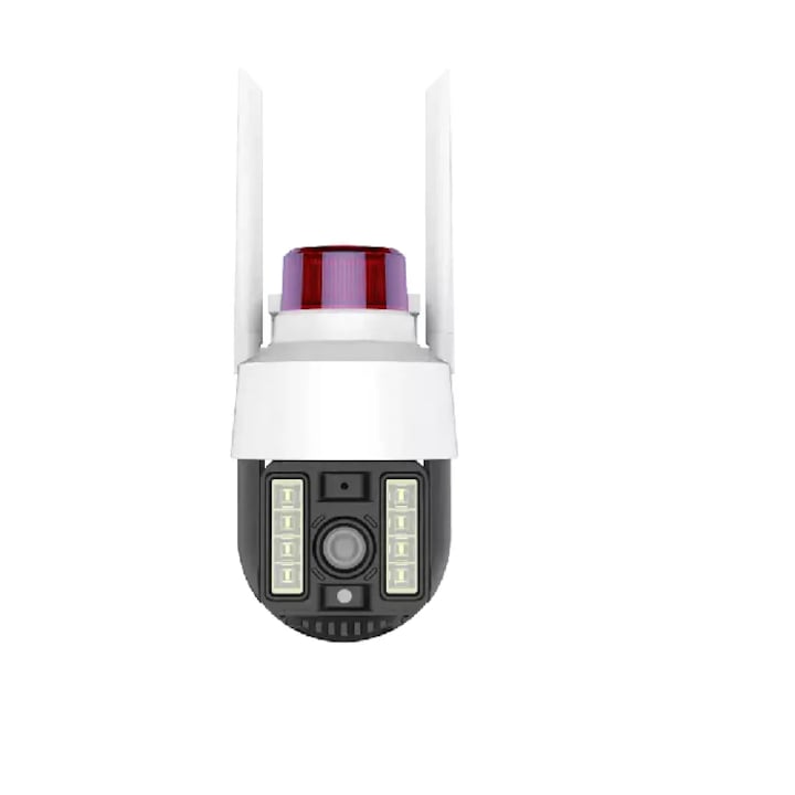 Camera de Supraveghere Wireless, Conectivitate Wi-Fi, Rezolutie 1280 x 720p, Unghi de Vizualizare 90°, Compatibila Android & iOS, Design Modern, Alb
