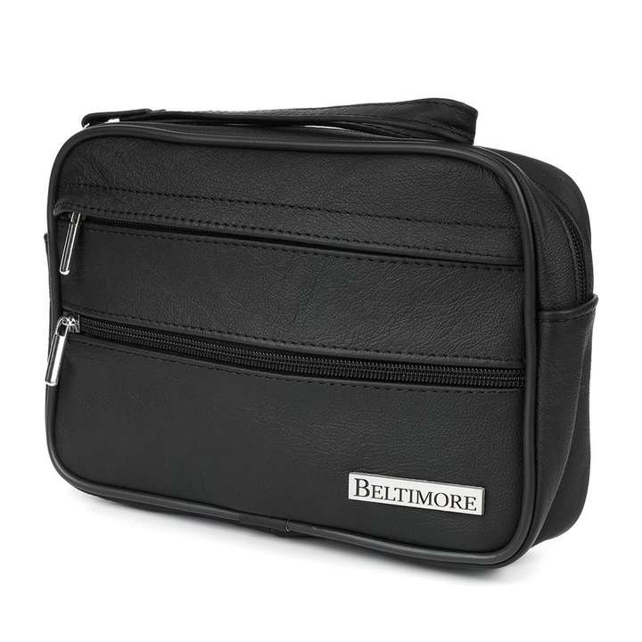 Férfi táska, Baltimore, Textil, Fekete