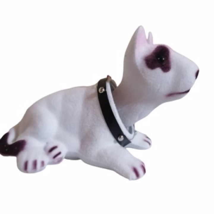 Фигурка на люлеещо се куче, модел териер, проста система за закрепване, 13x5x6см