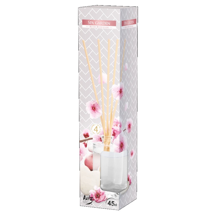 Комплект от 5 ароматизирани пръчици, стъкло, 45 мл