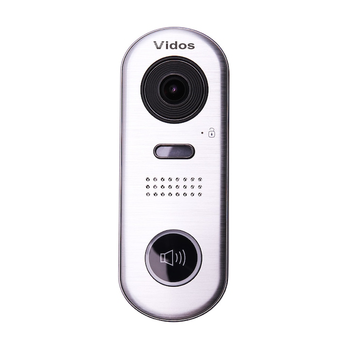Videó kaputelefon, Vidos, Rozsdamentes acél, 160x60x31,5mm, LED, Ezüst
