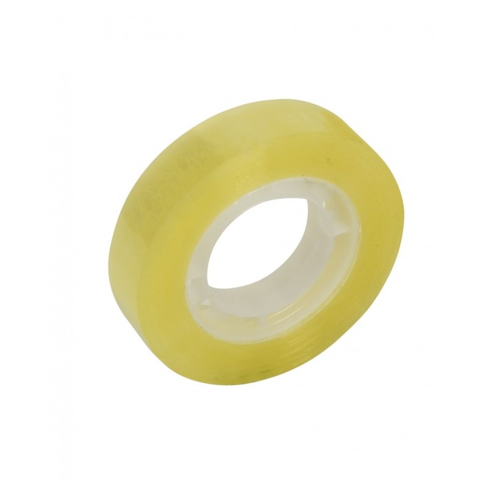 Banda adeziva Office-Cover simpla 12mm x 30m transparent acrilic