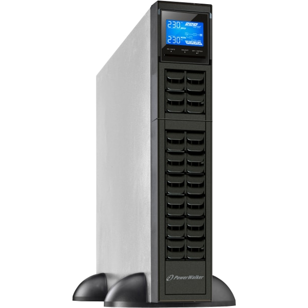 UPS PowerWalker VFI 1000 CRM LCD - Doppia Conversione Online, 1000VA, Formato Rack/Torre