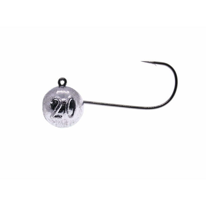 Set 5 buc MicroJig bila Aberdeen Jig, marime carlig 5/0, greutate 20gr, gramaj inscriptionat, Black Nickel