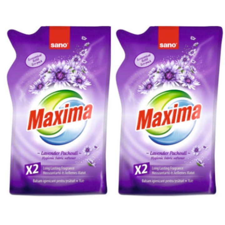2 db Sano Lavender mosodai kondicionáló csomag, 1 liter