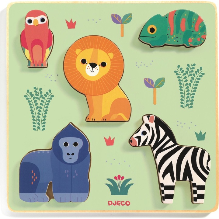 Puzzle, Djeco, 1 an, Multicolor