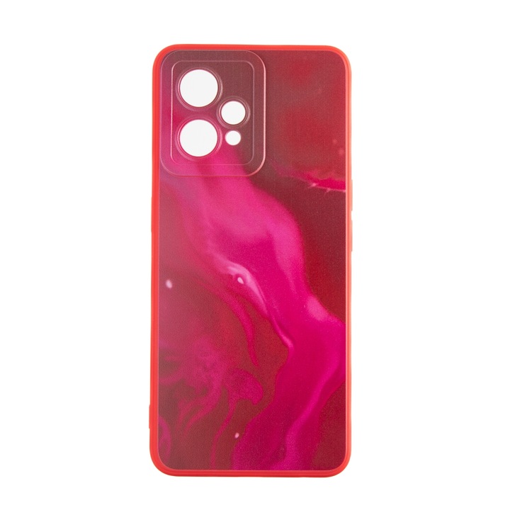 Capac Protectie Spate Colectia Soft Waves Compatibil Cu Realme 9 5g - Rosu