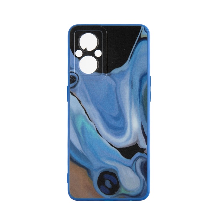 Capac Protectie Spate Colectia Soft Waves Compatibil Cu Oppo Reno 7 Lite 5g - Albastru