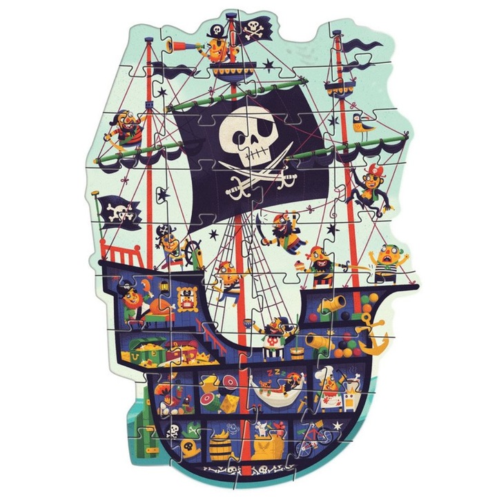 Puzzle, Djeco, 36 piese, Multicolor