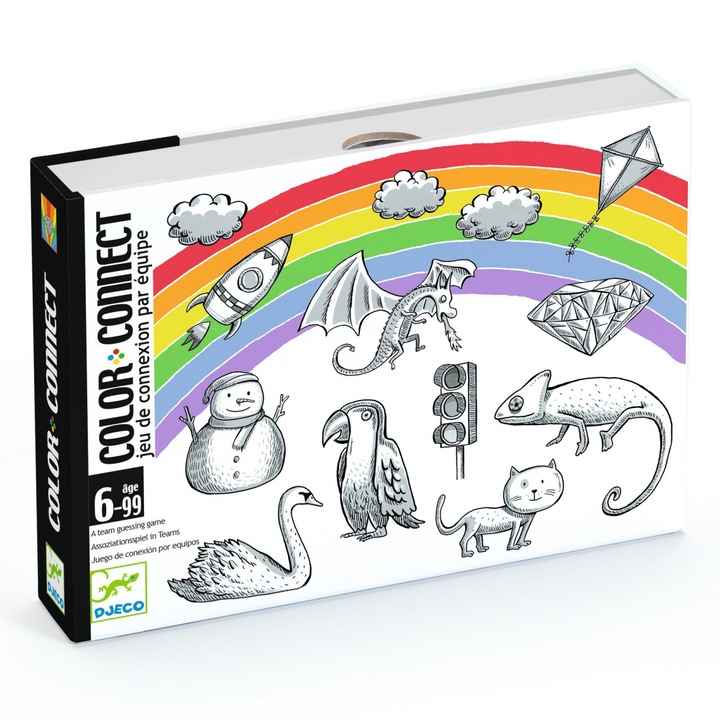 Игра с карти за свързване на цветове, Djeco