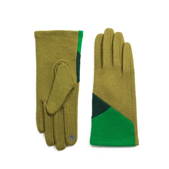 Дамски ръкавици Art of Polo, Autumn trio, Вълна/Найлон,Маслинено зелен , Един размер