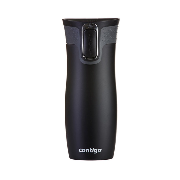 Термочаша ​от неръждаема стомана Contigo West Loop, Черен мат