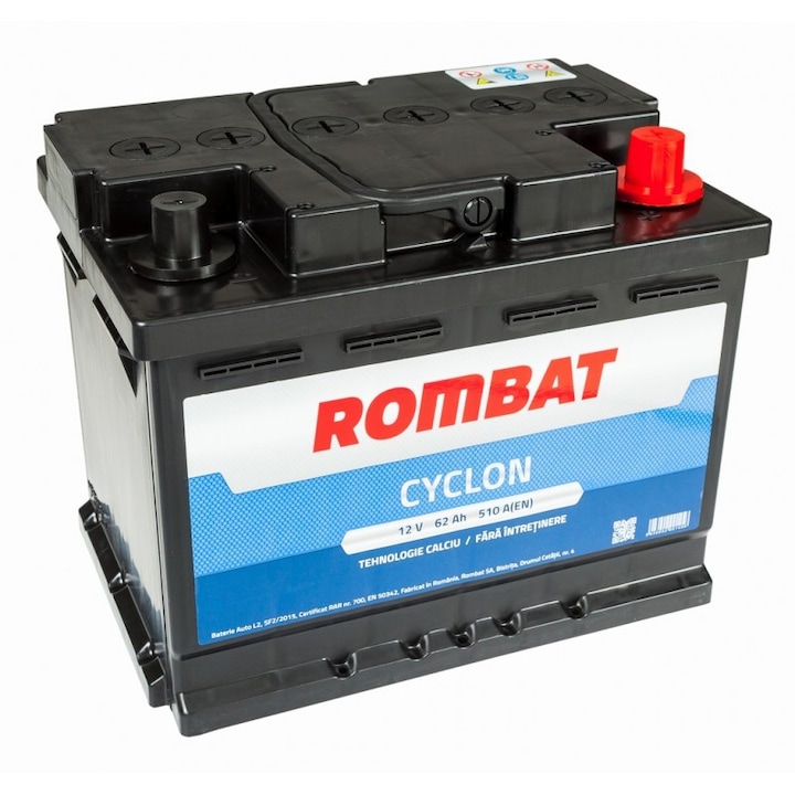 Baterie auto Rombat Cyclon 62Ah 510A 12V