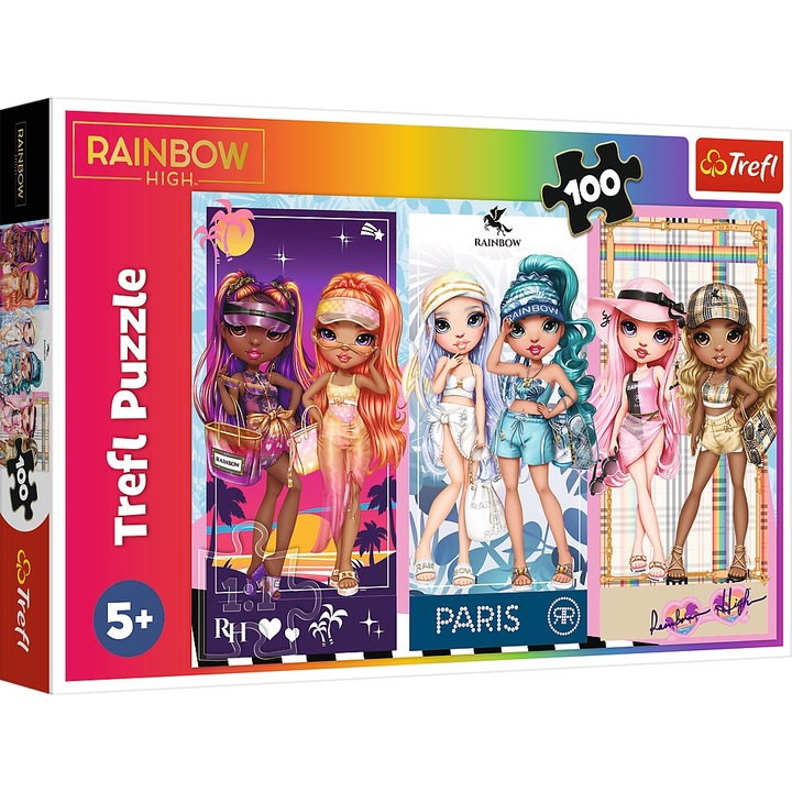 Пъзел Trefl - Rainbow High, Специални кукли, 100 бр
