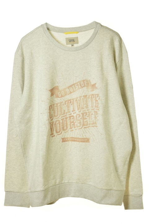 Ferfi pulover, Camel, pamut, Világosszürke, 3XL