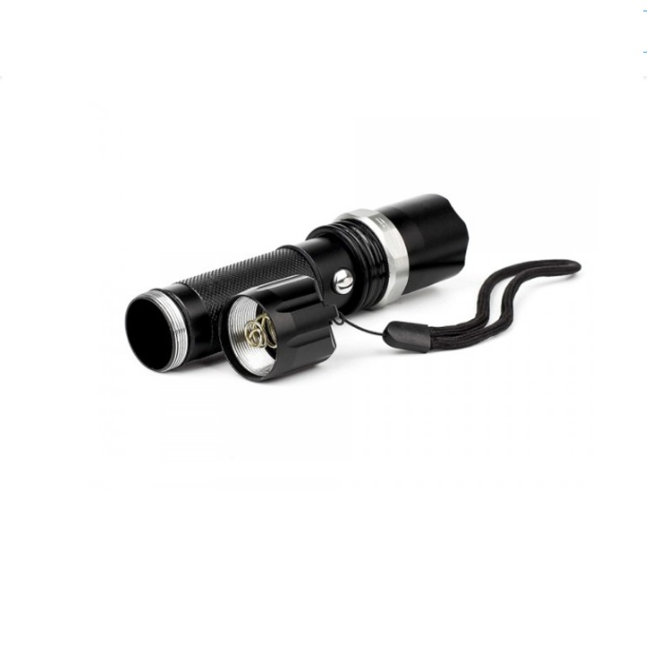 Многофункционално фенерче SWAT, 3 режима на светене, ZOOM функция, Водоустойчив