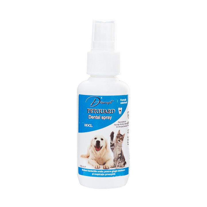 Spray de curatare orala pentru animale Desinsept PetGuard Dental 100 ml