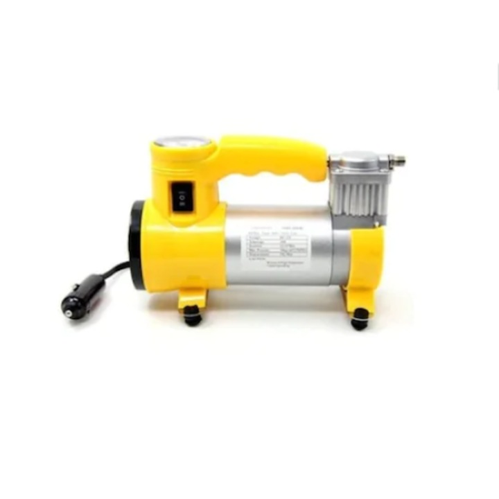 Compresor auto, furtun 1 metru, 2 kg, alimentare priza auto 12V, portabil