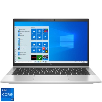 Laptop HP EliteBook 830 G8 cu procesor Intel Core i7-1165G7 pana la 4.70 GHz, 13.3", Full HD, IPS, 16GB, 512GB SSD, Intel UHD Graphics, Windows 10 Pro, Silver