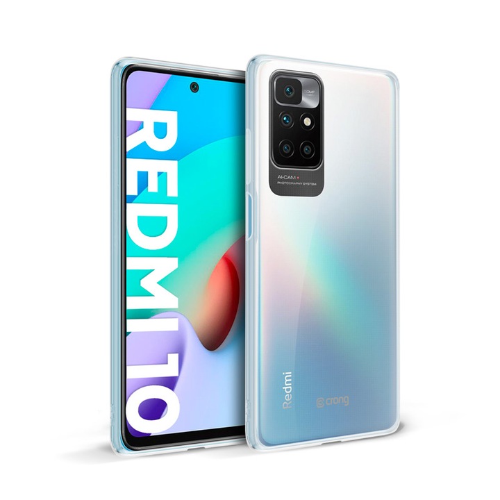 Husa de telefon, Crong, Xiaomi Redmi 10, Transparent