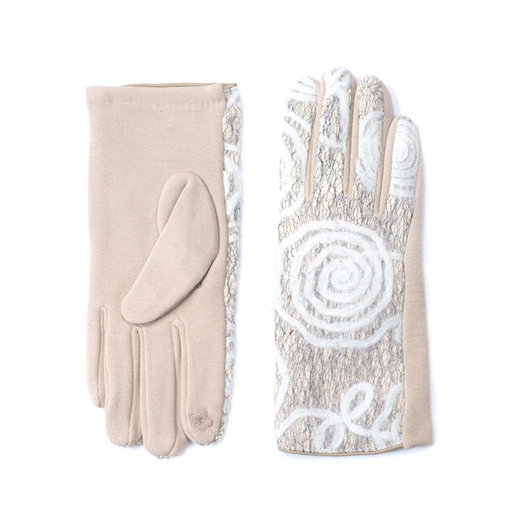 Дамски ръкавици Ulverstone, Art of Polo, Памук/Полиестер/Еластан, Бежово/Бяло, Един размер