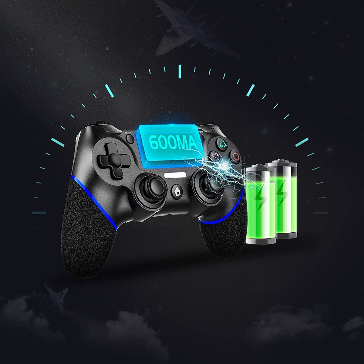 Ps4 Controller Emag Controller wireless, Functie Vibratii, Compatibil cu PS4/PS4 Slim/PS4 ...