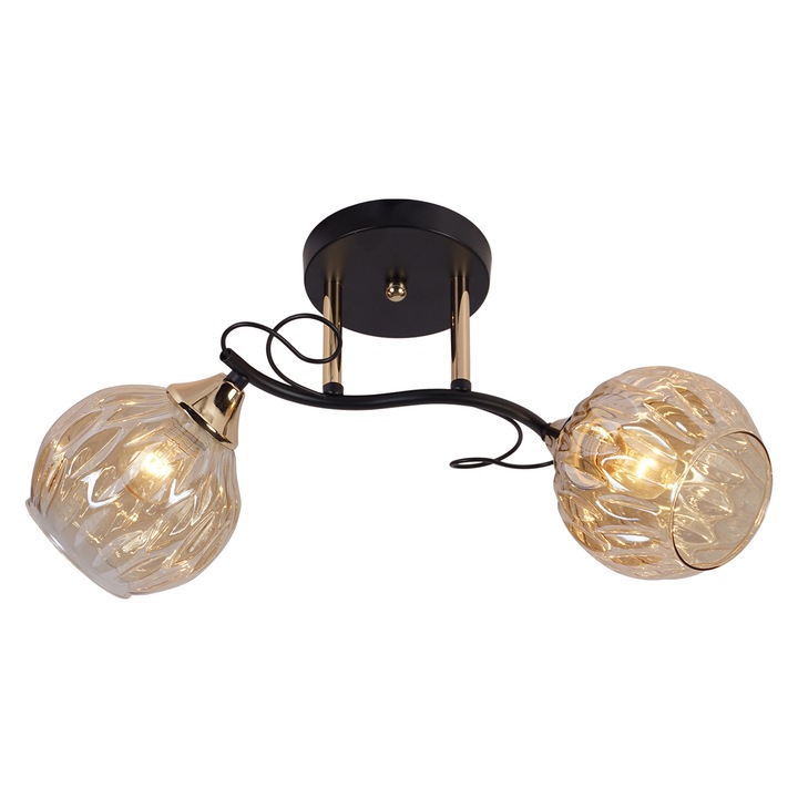 Csillár, Lampex, Prowanso 2 Classic átlátszó, 25x52 cm, E27