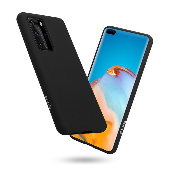 Husa de telefon, Crong, Huawei P40 Pro, Negru