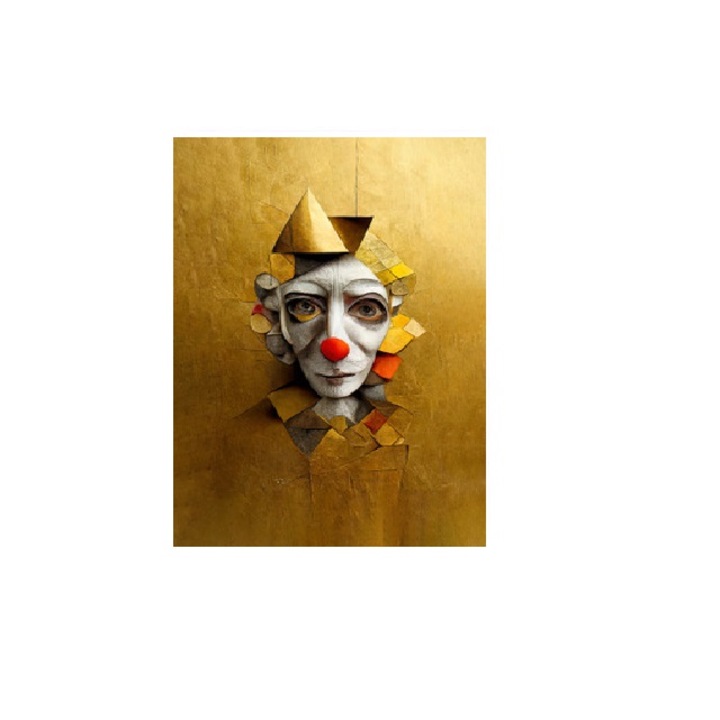 GoldClown - by vanice - A4 festmény hatású poszter