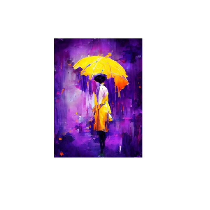 Purple rain - by vanice - A4 festmény hatású poszter