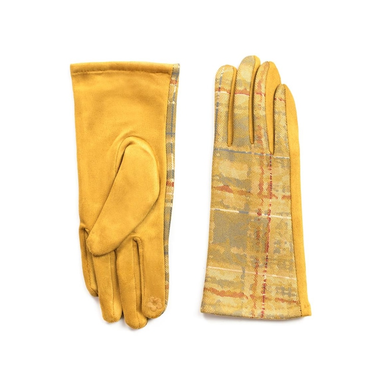 Дамски ръкавици Clamart Art of Polo, Полиестер/Еластан, Жълти, Един размер
