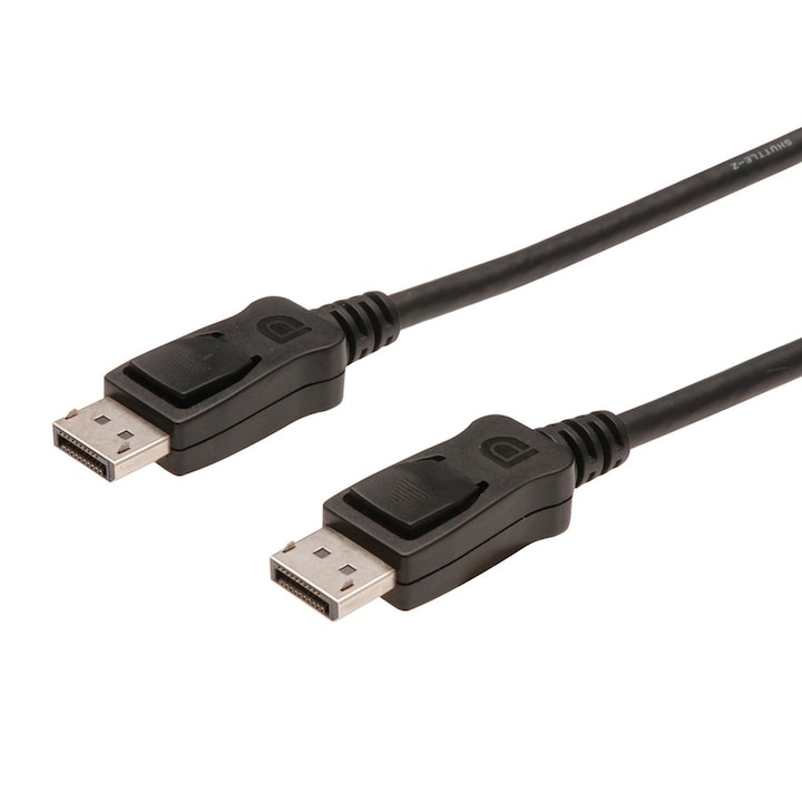 Cablu Assmann, 2 x DisplayPort tata, 2m, Negru