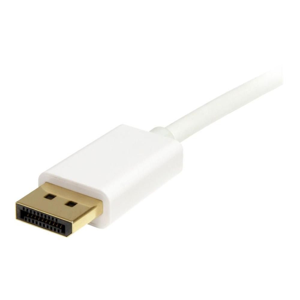 2m 6 ft White Mini DisplayPort to DisplayPort 1.2 Adapter