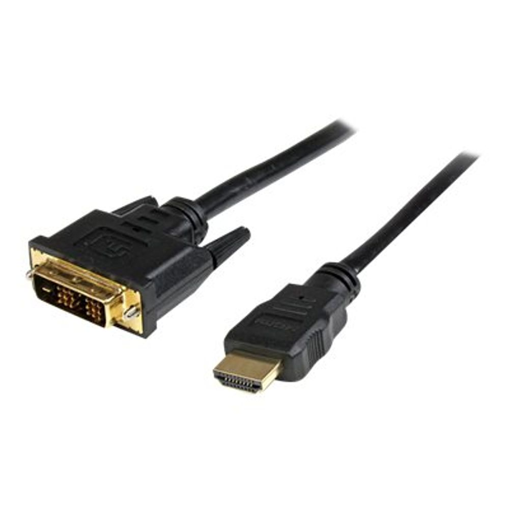 Cablu HDMI - DVI-D, StarTech, 50 cm, Negru - eMAG.ro