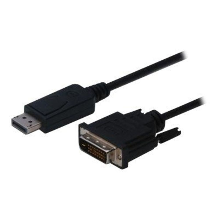 Кабел Assmann, Displayport/DVI-D, 1 м, черен