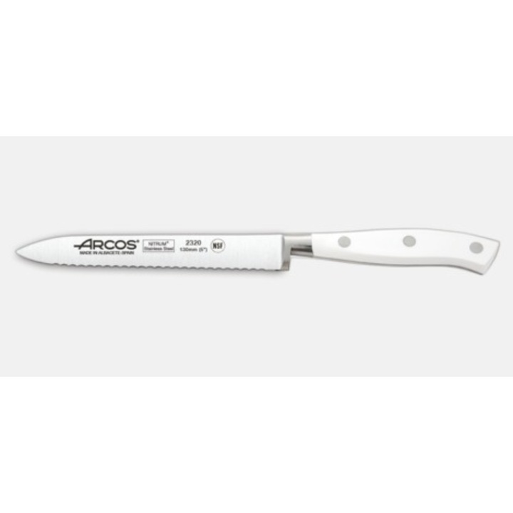 Arcos Pardicsom szeletelő recés 13 cm, Riviera Blanc