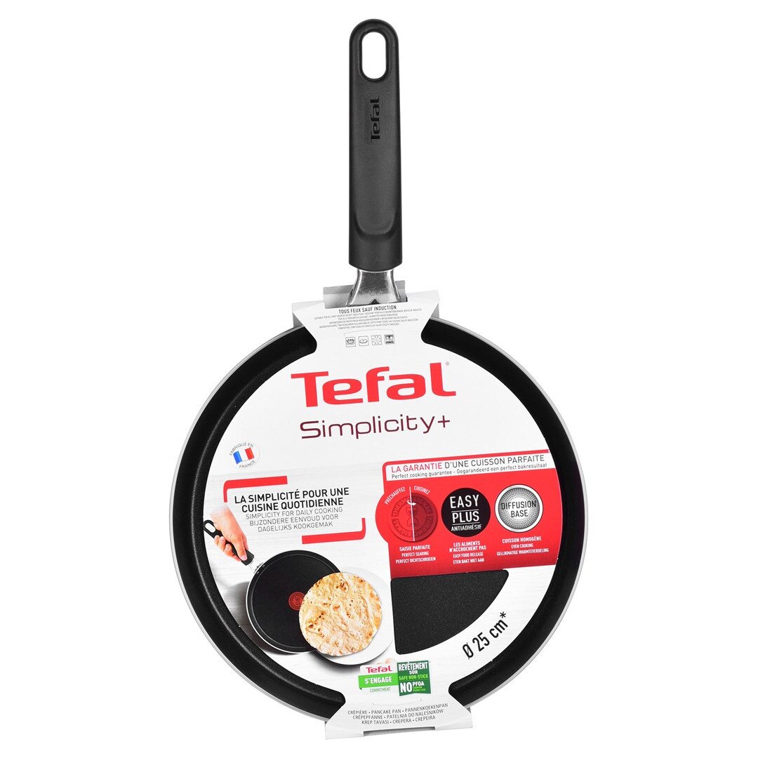 Tefal B5821002 Simplicity+ 25 см Уред за палачинки черен - eMAG.bg