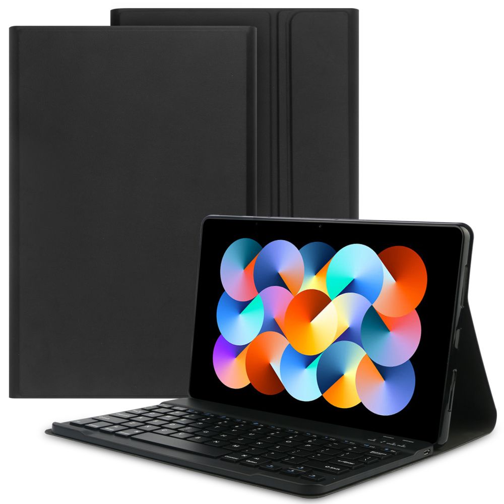 Husa cu tastatura Tech-Protect Smartcase Pen compatibila cu Xiaomi Redmi Pad 10.6 inch Black