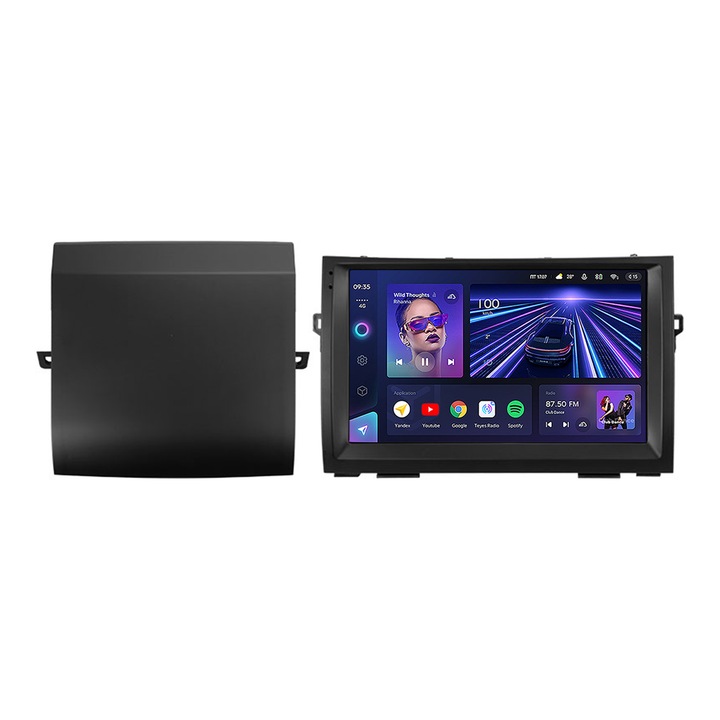 Dedikált navigáció Toyota Prius XW20 II 2 2003-2011, Teyes CC3, 128 GB ROM, 6 GB RAM LDDR4, nyolcmagos processzor 8 x 1,8 Ghz, kijelző QLED 9", Apple CarPlay, Android Auto, Waze, WiFi, 4G SIM, 3 x USB, Bluetooth 5.1, DSP
