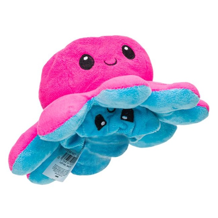 Jucarie plus Caracatita reversibila, suparata sau fericita, 14 cm