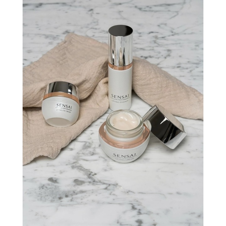 Crema cu efect de lifting pentru zona delicata din jurul ochilor potrivita pentru toate tipurile de ten, Kanebo, Sensai Cellular Performance, 15 ml