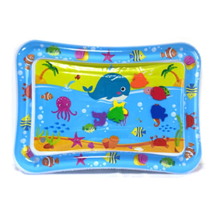 Saltea cu apa centru de activitati pentru bebelusi +3 luni, YX04, Feike, Multicolor, 66 x 50 x 5 cm