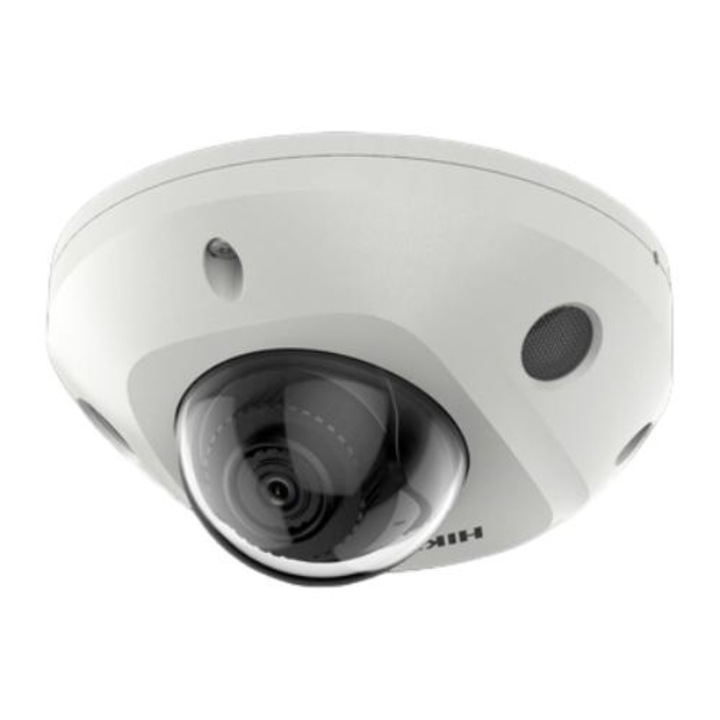 Камера за наблюдение, Hikvision, метал/пластмаса, 25fps, 2MP, бяло/черно