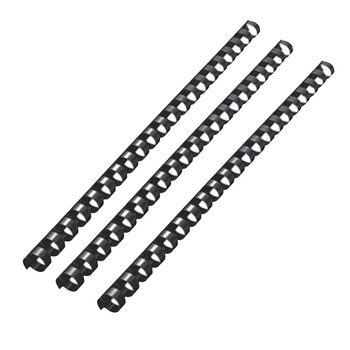 Inele din plastic indosariere, 12 mm, negru, pentru 80 coli, 100 buc/cutie Inele din plastic indosariere, 12 mm, negru, pentru 80 coli, 100 buc/cutie
