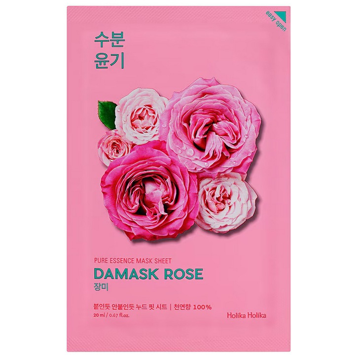 Маска за лице с роза от Дамаск Pure Essence, Holika Holika, 23 мл