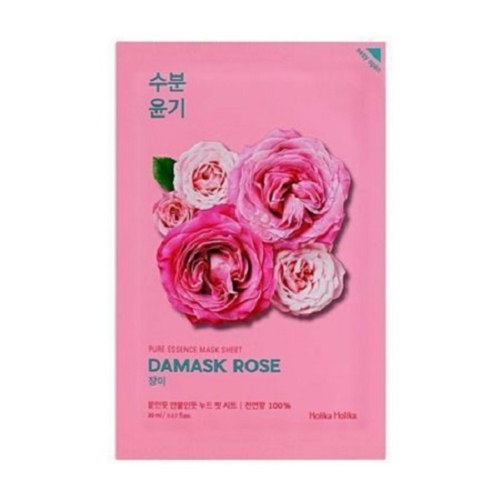Masca cu trandafir de Damasc Pure Essence, Holika Holika, 23 ml