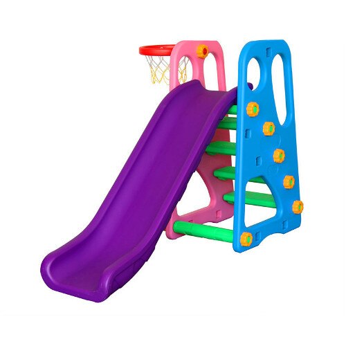 Centru Million Baby de Joaca 2 in 1 Happy Slide Multicolor