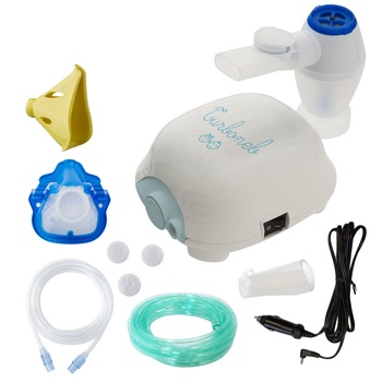 Aparat aerosoli 3A Health Care Turboneb Pro, fabricat in Italia, nebulizator cu compresor, masca copii reglabila, geanta transport, furtun 6 m, alimentator auto Aparat aerosoli 3A Health Care Turboneb Pro, fabricat in Italia, nebulizator cu compresor, masca copii reglabila, geanta transport, furtun 6 m, alimentator auto