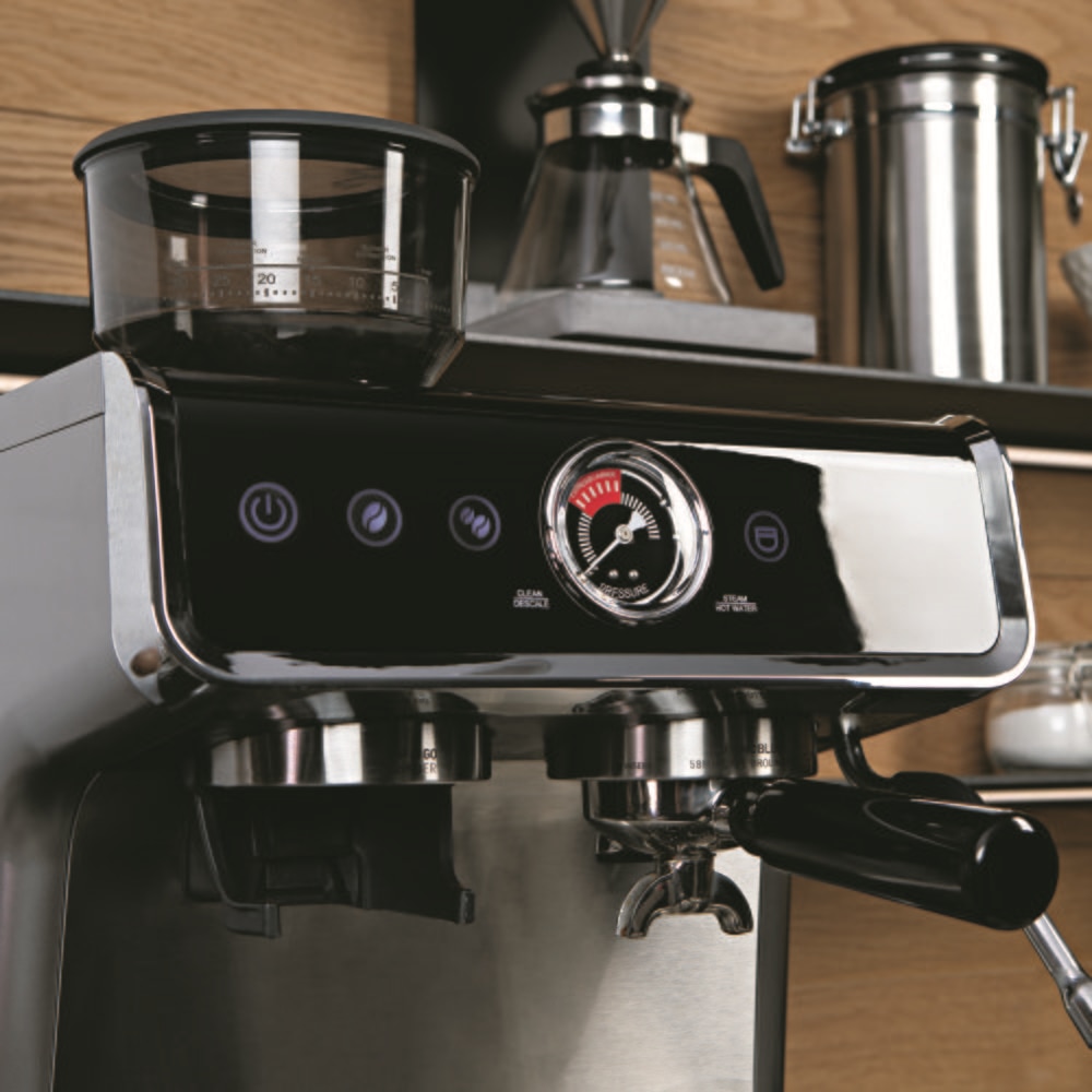 Espressor cu rasnita BEEM, Espresso Grind Profession, 15 bar, 30 trepte de macinare, ideal